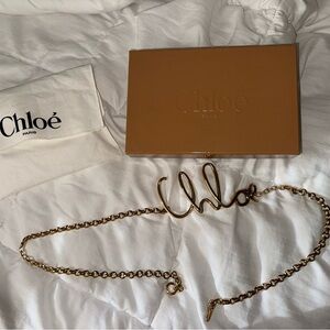 Chloe Gold Chain Belt